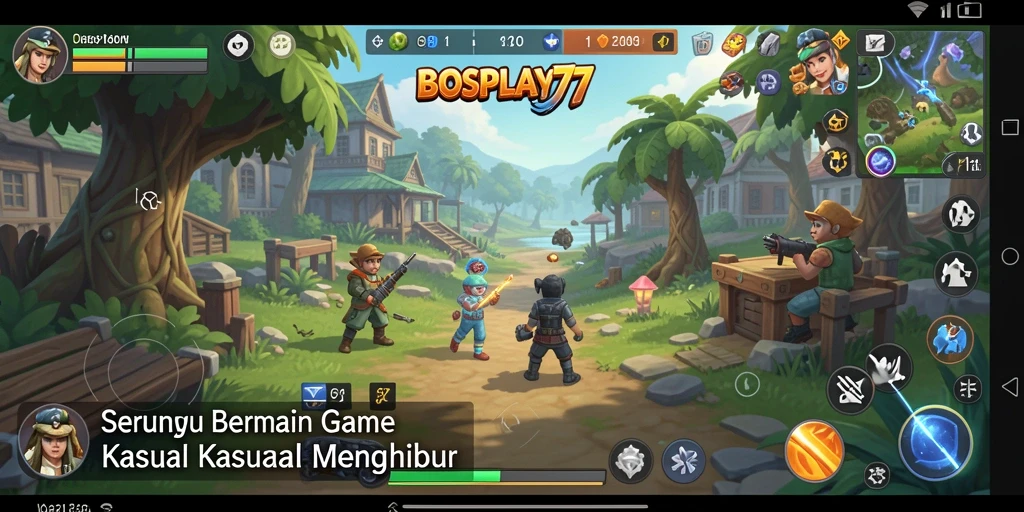 Screenshot utama BOSPLAY77 menampilkan gameplay yang menggembirakan dan menghibur.
