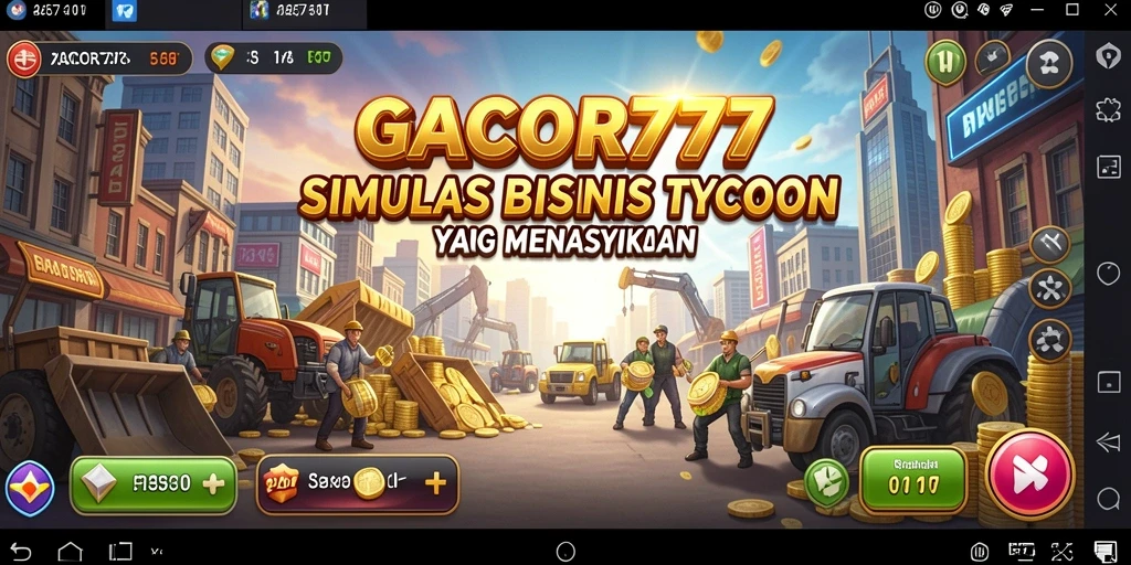 Tampilan gameplay GACOR777 yang seru dan menantang dalam simulasi bisnis Tycoon.