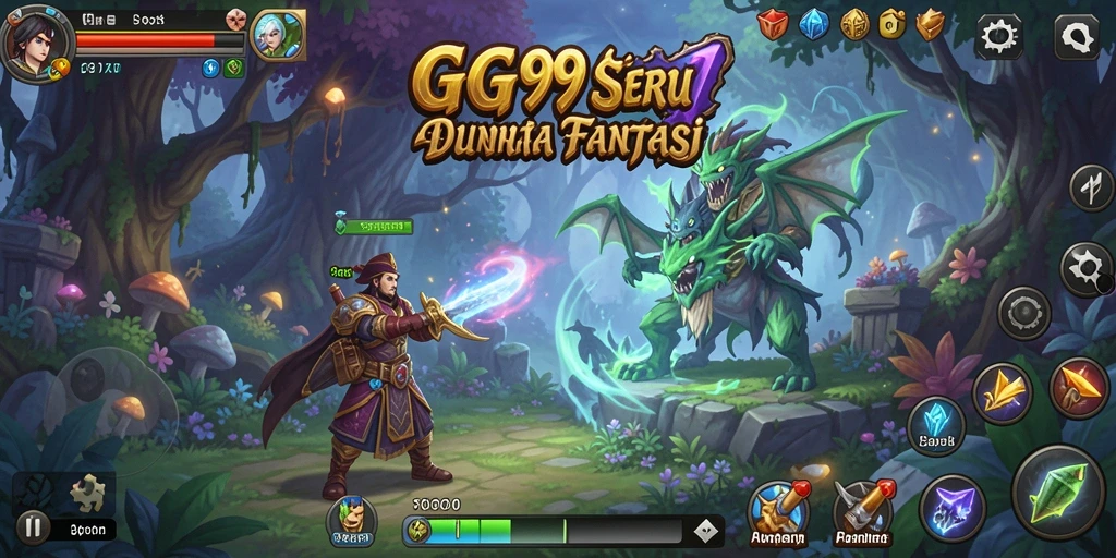 Tampilan gameplay GG99 saat menjelajahi dunia petualangan yang menakjubkan.