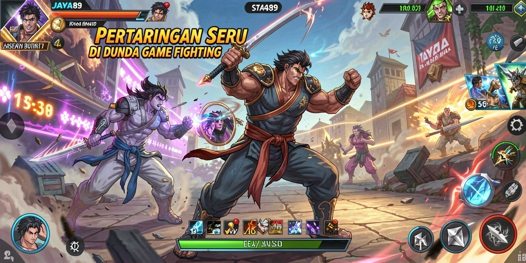 Screenshot gameplay <strong>JAYA89</strong> menampilkan pertarungan yang mendebarkan.