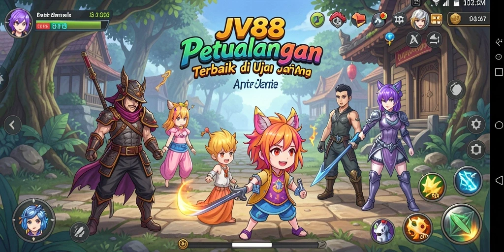 Menampilkan gameplay menarik dari JV88 dengan karakter Anime.