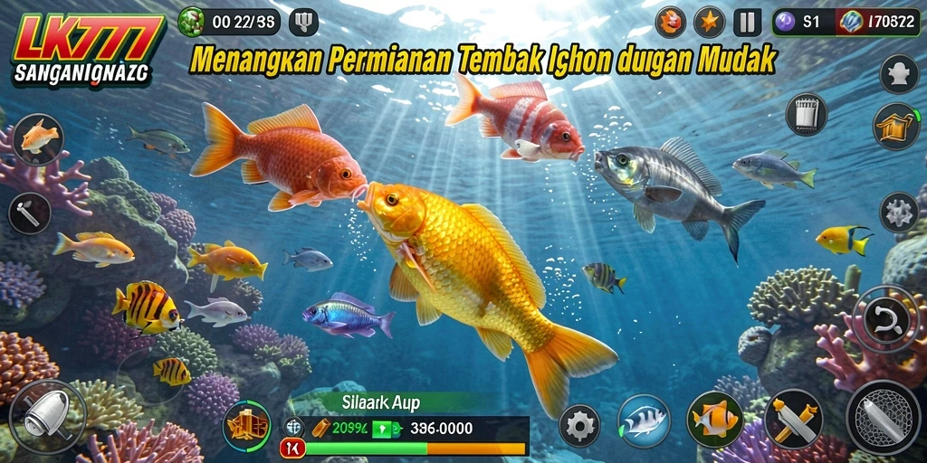 Tampilan gameplay menembak ikan yang seru di LK777.