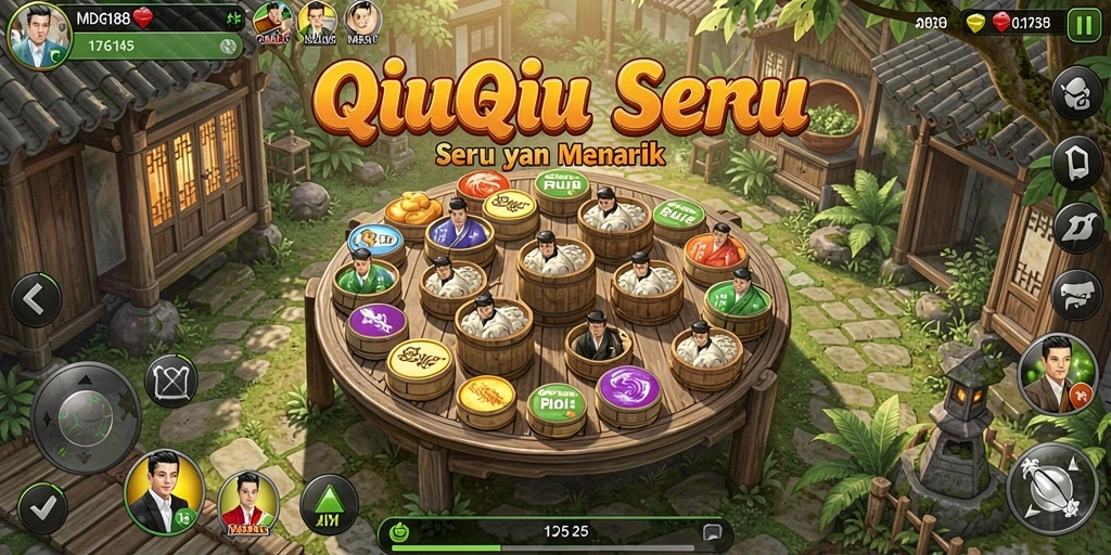 Tampilan gameplay QiuQiu yang mendebarkan di MDG188.