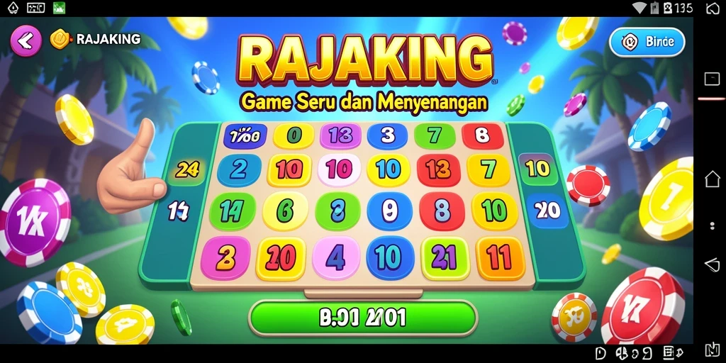 Screenshot gameplay Bingo RAJAKING yang seru dan penuh aksi.