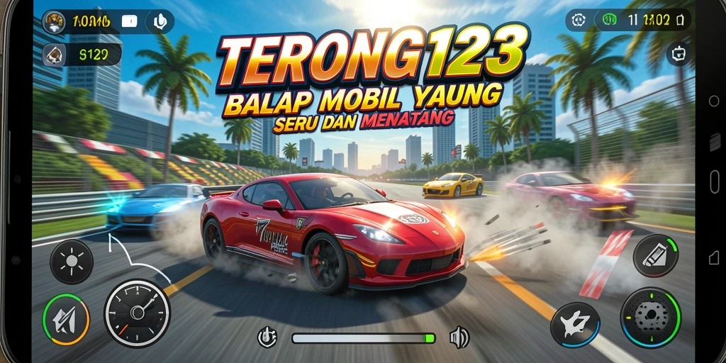 Gameplay menegangkan balapan mobil di TERONG123.